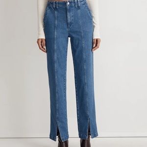 The Perfect Vintage Jean in Medium Indigo Wash: Seamed Edition from Madewsll